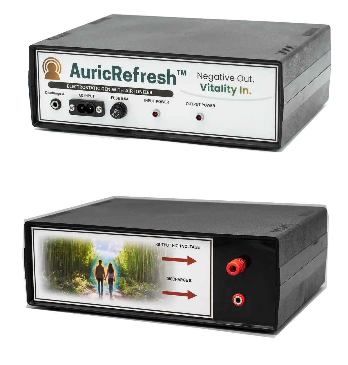 AuricRefresh device front and back